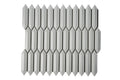 Roca Tile - Mg White 1 x 4 3D Picket 12 x 12 Mosaic