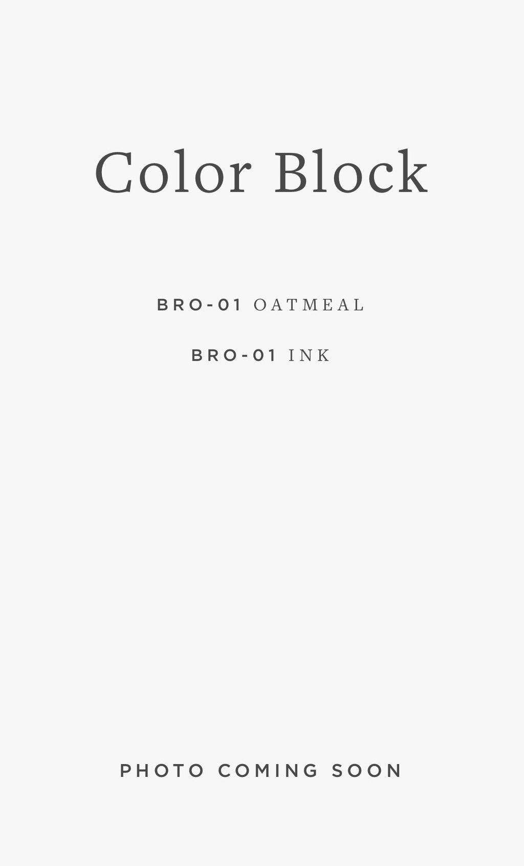 BRO-01 COLOR BLOCK / 02