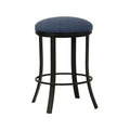 Bali B516H26BS Matte Black Finish with Max Denim fabric