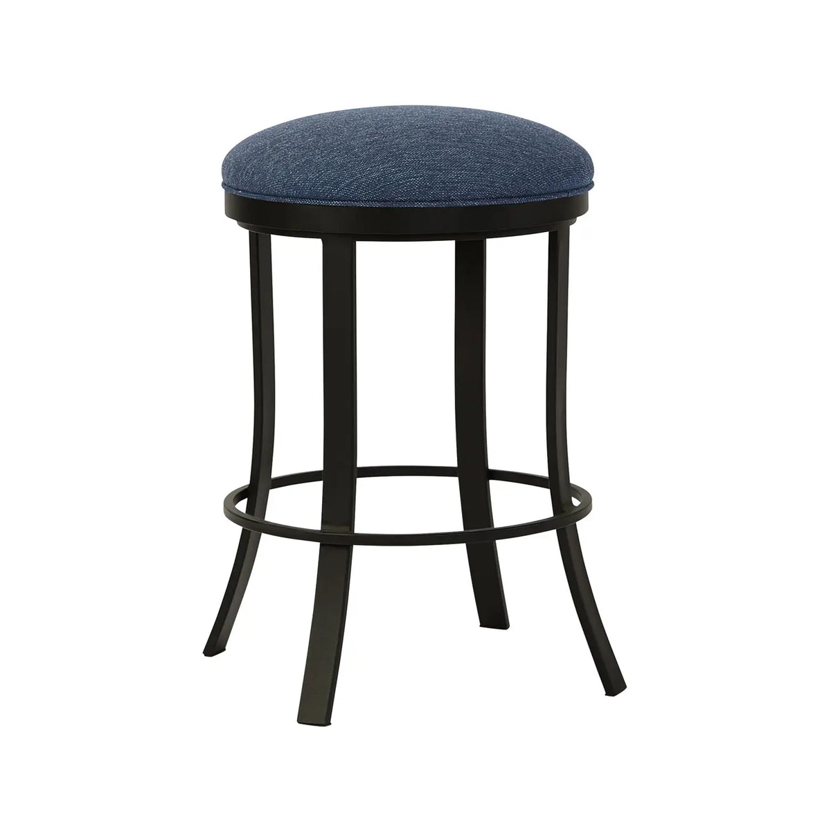 Bali B516H26BS Matte Black Finish with Max Denim fabric
