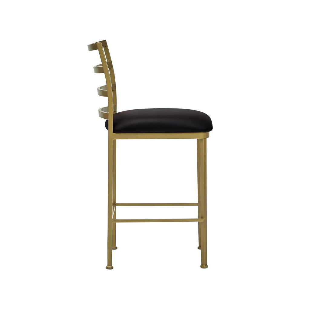 Benton B231H26XS OpaqueGold finish DillonBlack fabric side