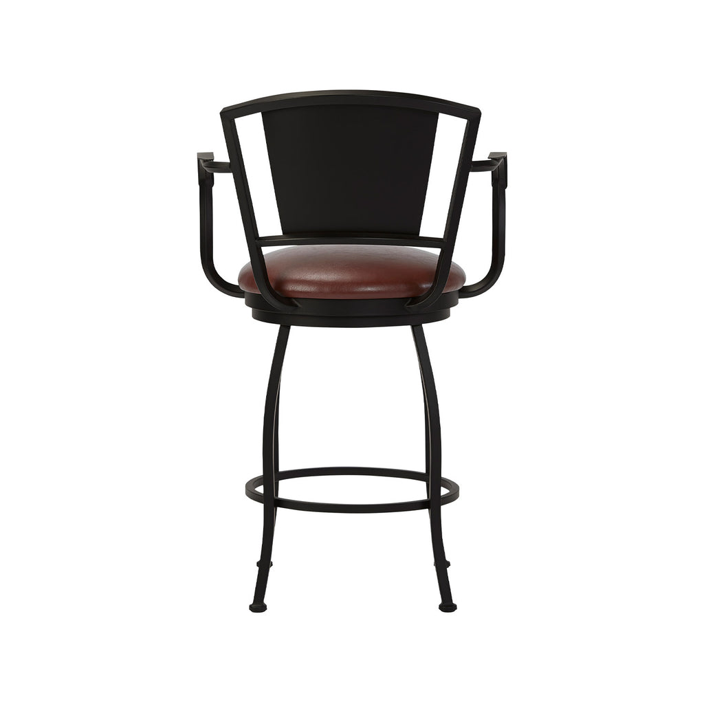 Berkeley B508H26AS MatteBlack finish YosemiteChestnut fabric back