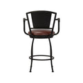 Berkeley B508H26AS MatteBlack finish YosemiteChestnut fabric back