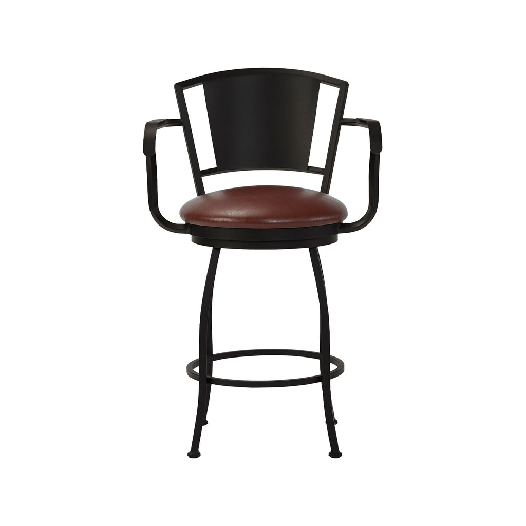Berkeley B508H26AS MatteBlack finish YosemiteChestnut fabric front