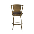 Berkeley B508H26S BrassBisque finish DillonBlack fabric back