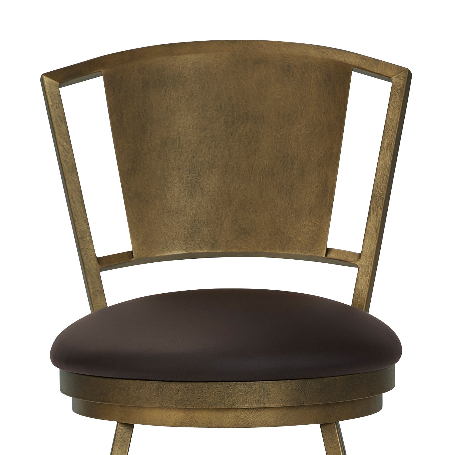 Berkeley B508H26S BrassBisque finish DillonBlack fabric closeup