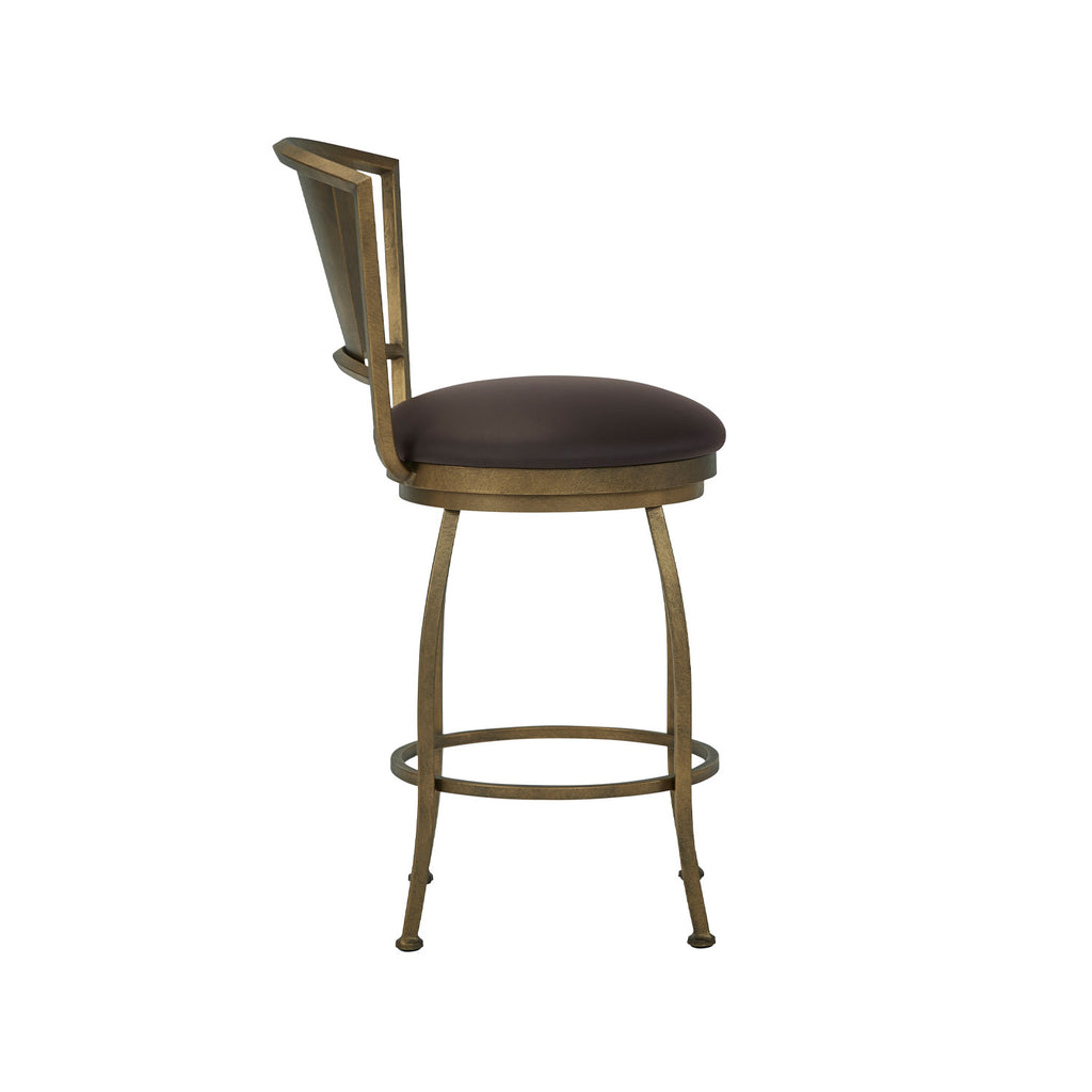 Berkeley B508H26S BrassBisque finish DillonBlack fabric side