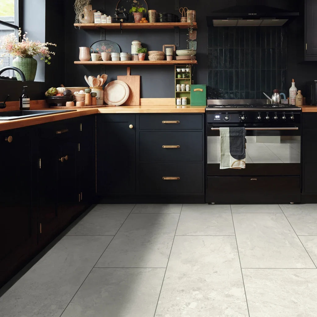 Karndean Luxury Vinyl Korlok Select Tile Bianco Breccia Marble