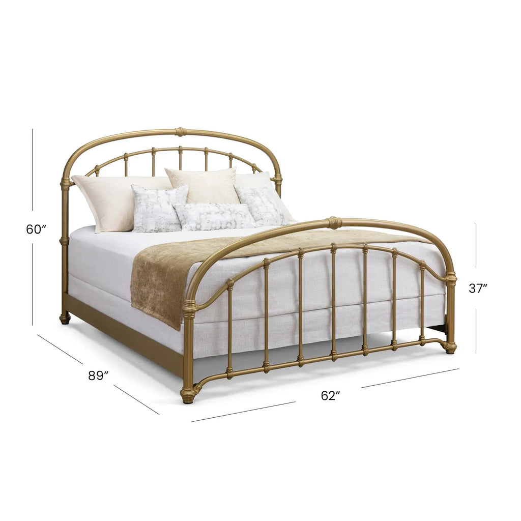 Birmingham 1078 queen CBMPF OpaqueGold finish dimension