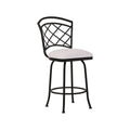 Boston B515H26S MatteBlack finish AspenPureWhite fabric angle