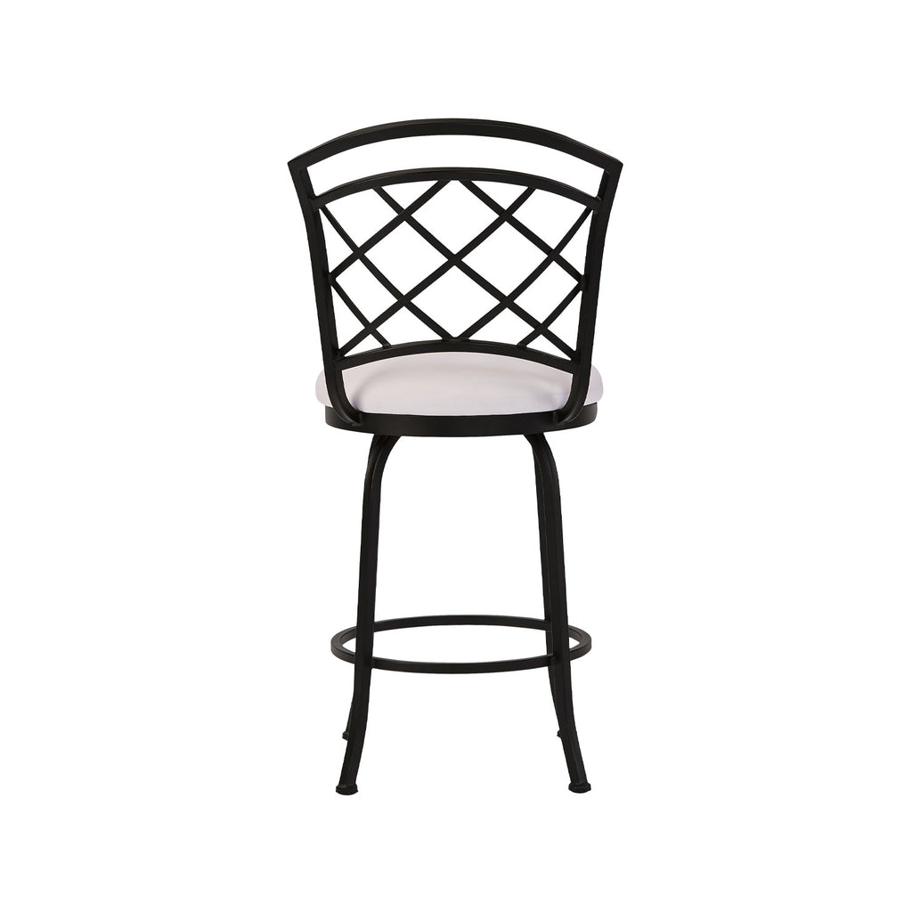 Boston B515H26S MatteBlack finish AspenPureWhite fabric back