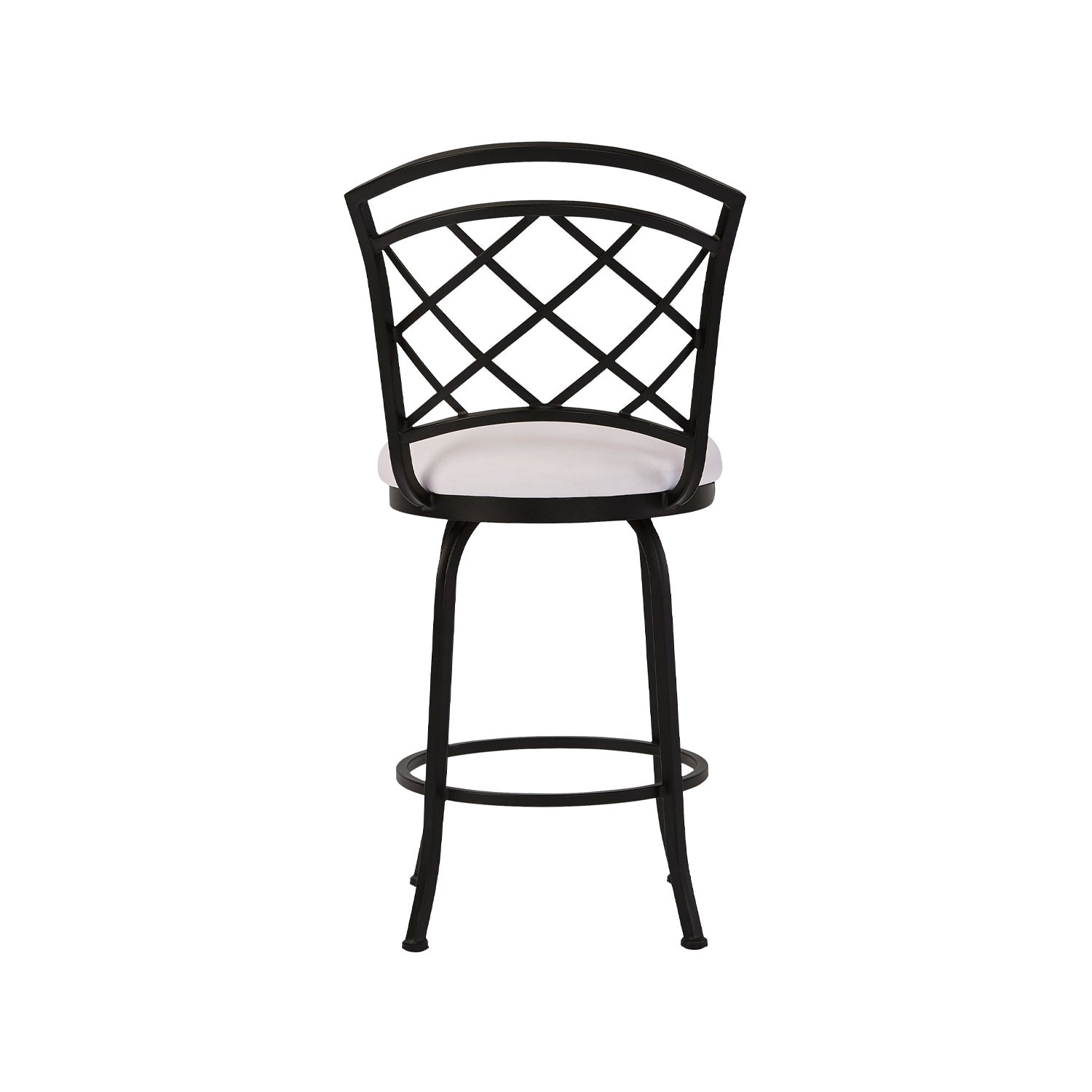 Boston B515H26S MatteBlack finish AspenPureWhite fabric back