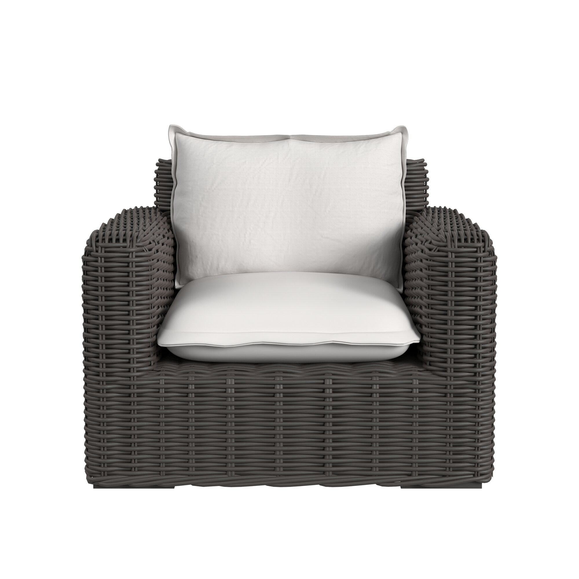 Cabo Club Chair in Soothe Pearl w/ Flange Welt