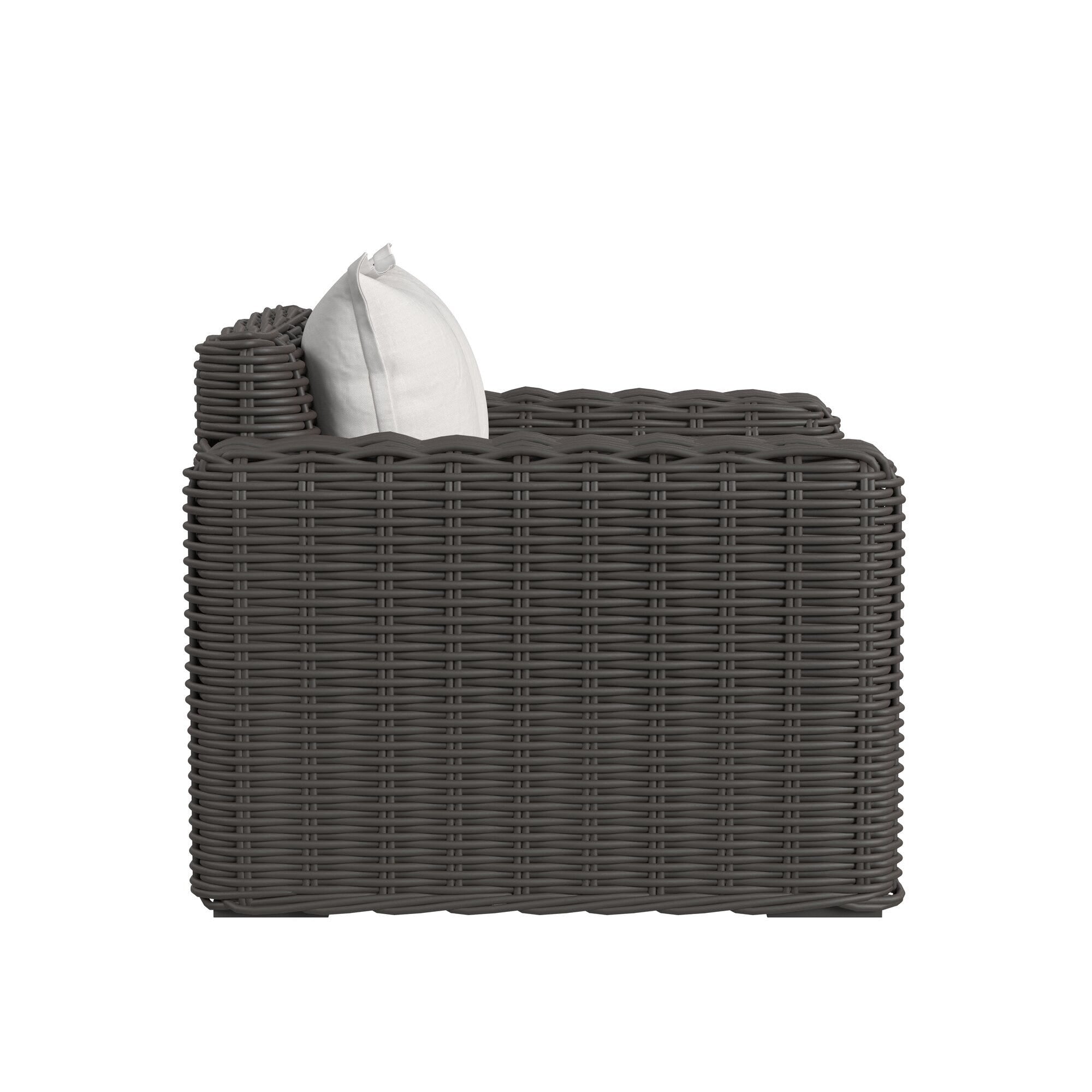 Cabo Club Chair in Soothe Pearl w/ Flange Welt