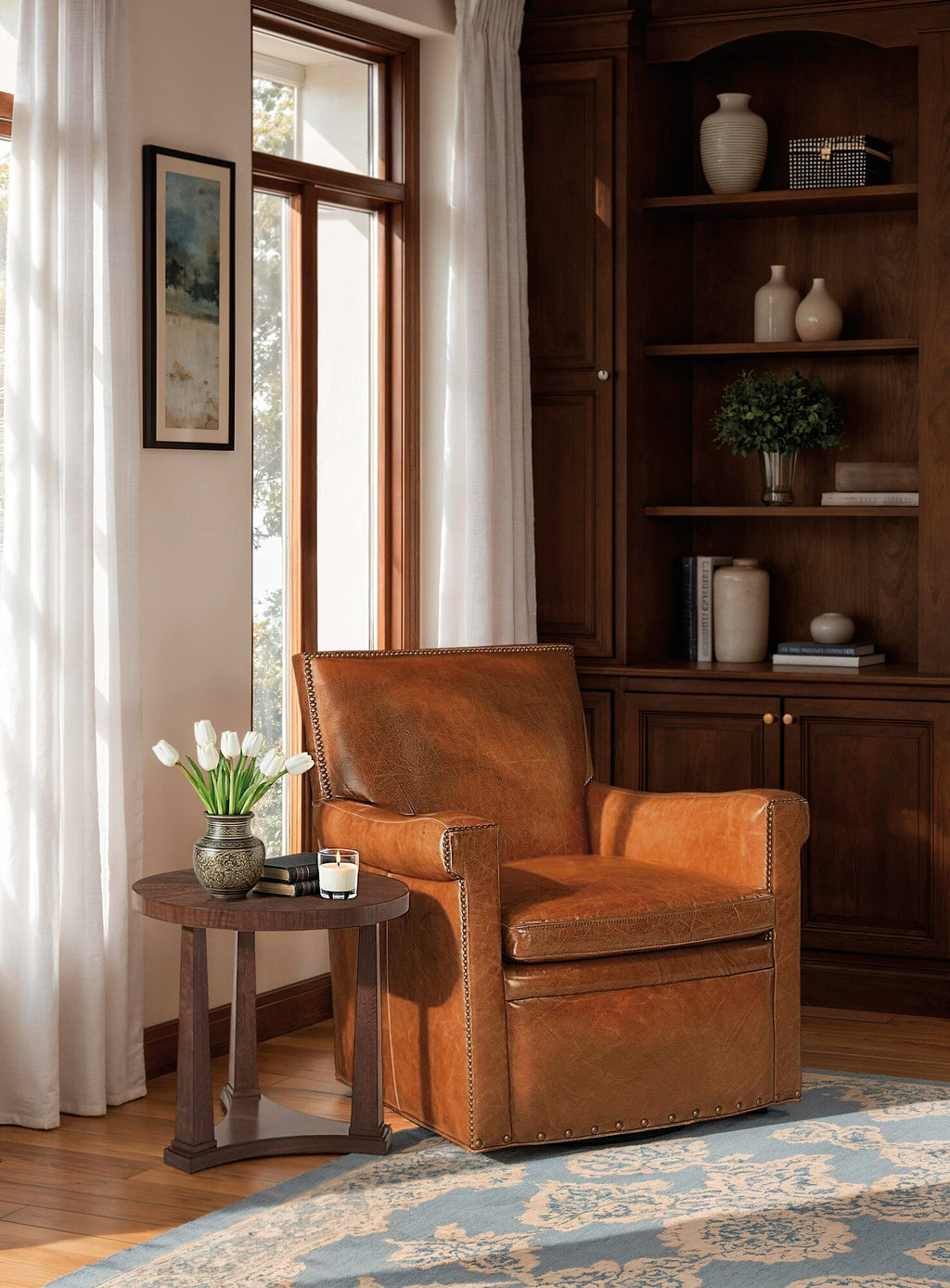 Jilian Swivel Club Chair Room Image