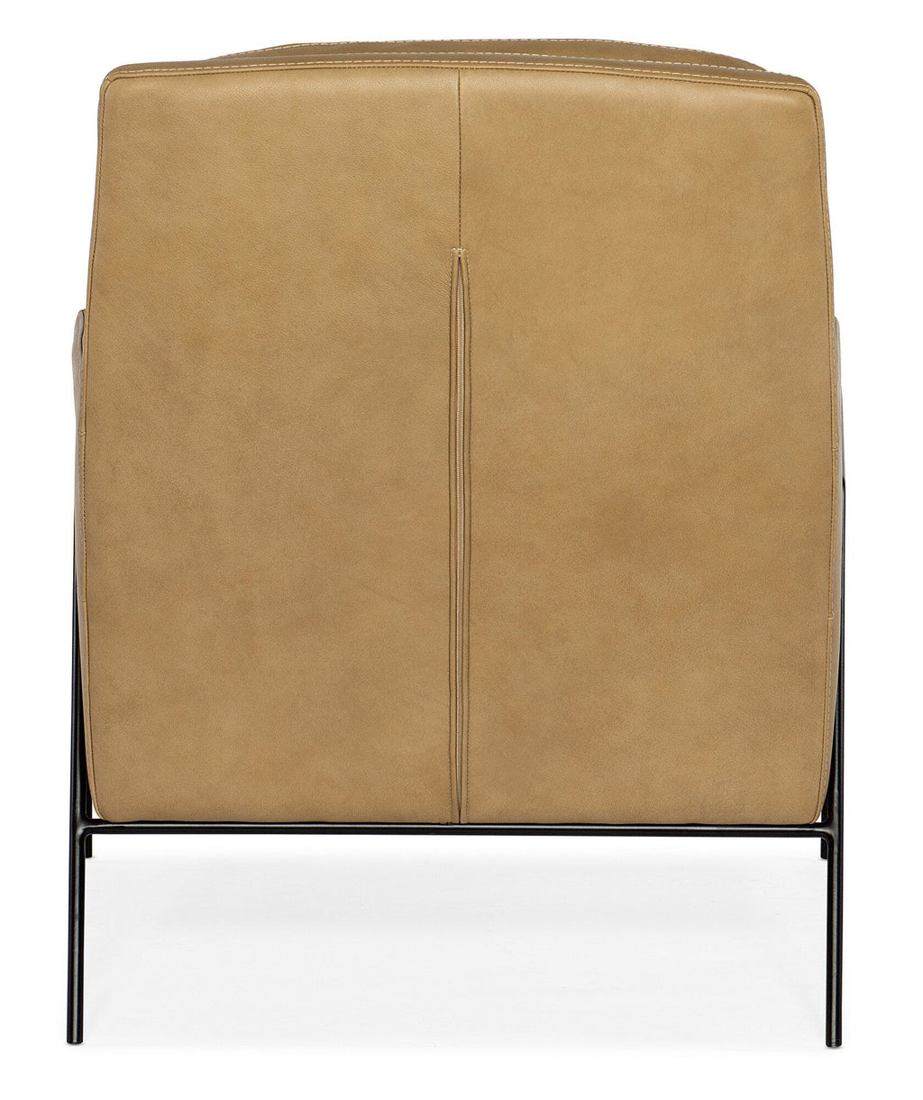 Amette Metal Frame Club Chair Back Silo Image