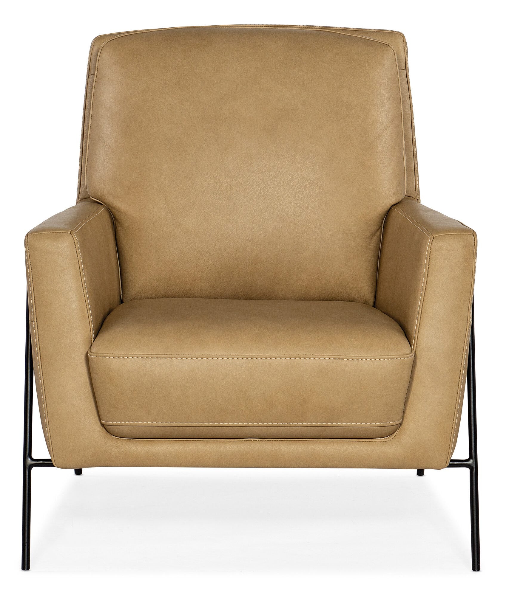 Amette Metal Frame Club Chair Straight Silo Image