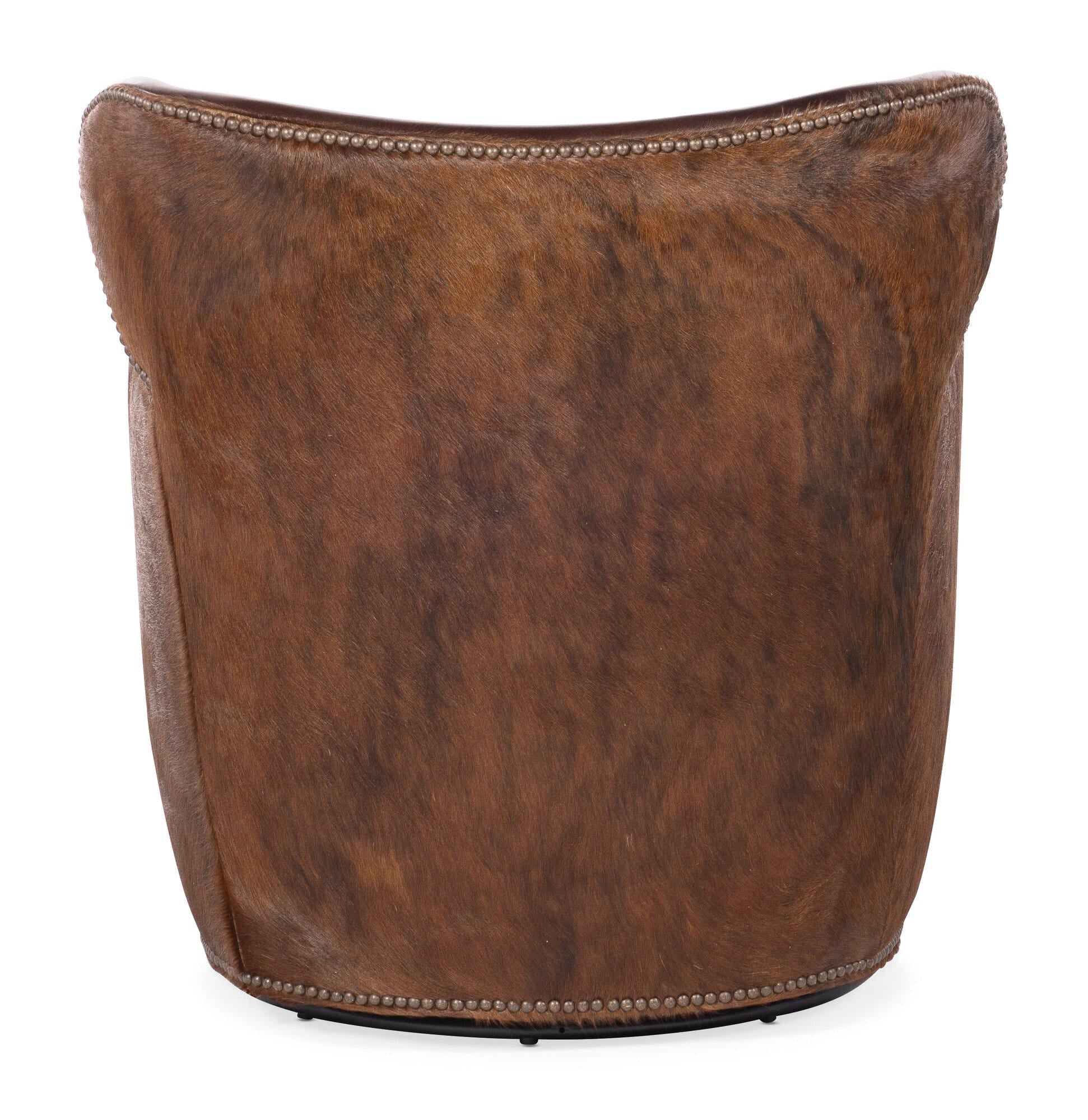 Kato leather Swivel Chair with Dark HOH - Back Image