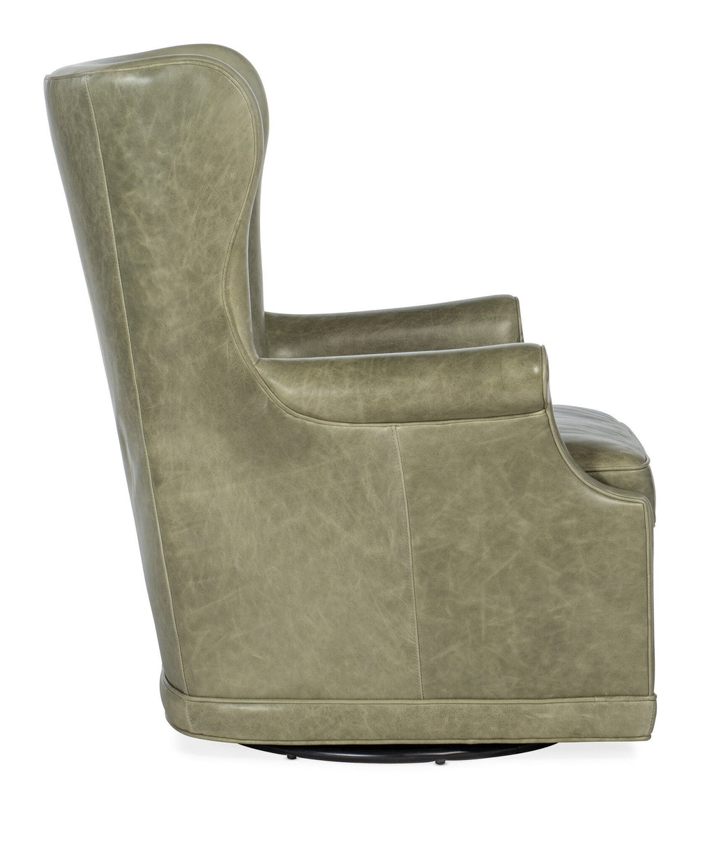 Mai Wing Swivel Club Chair - Side