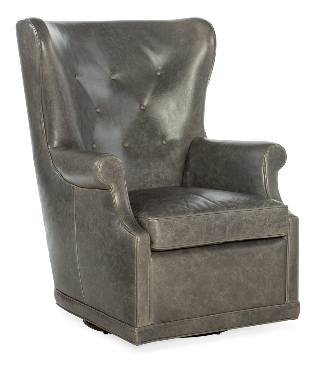 Mai Wing Swivel Club Chair - Silo Image 1