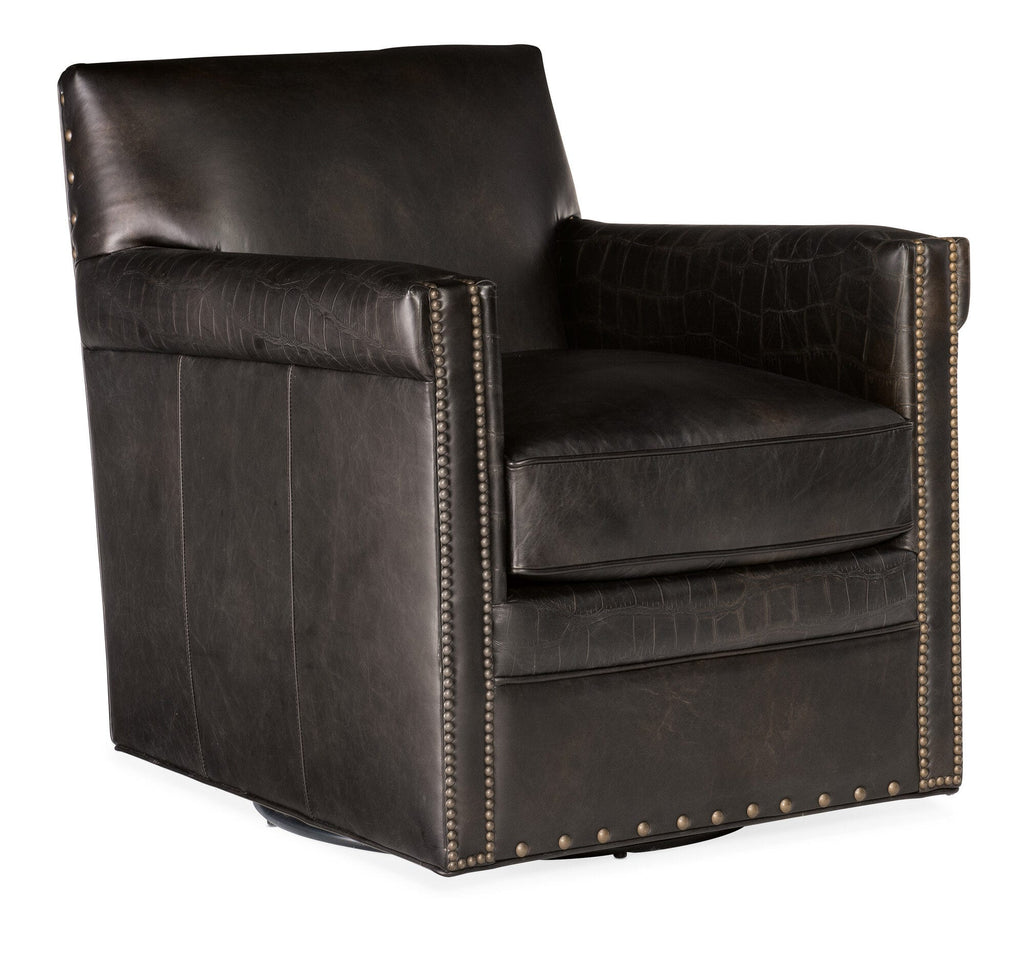 Potter Swivel Club Chair - Silo Image 1