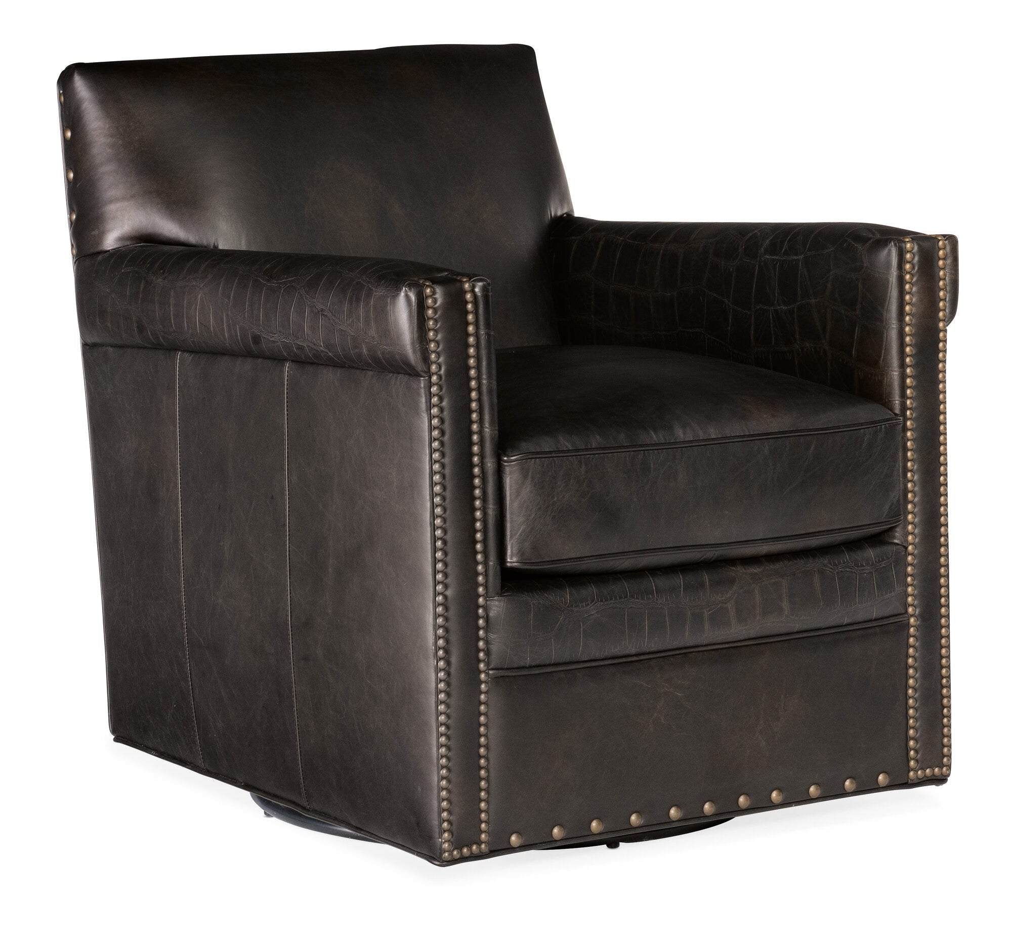 Potter Swivel Club Chair - Silo Image 1