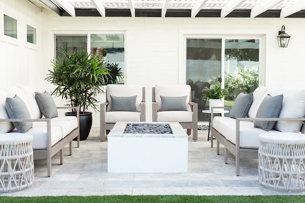 Dana End Table with Honed Carrara Marble Top