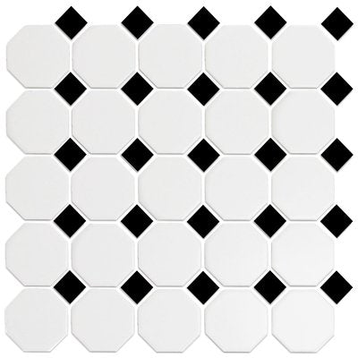 Roca Tile - 12 x 12 Inch Octagon Mosaic