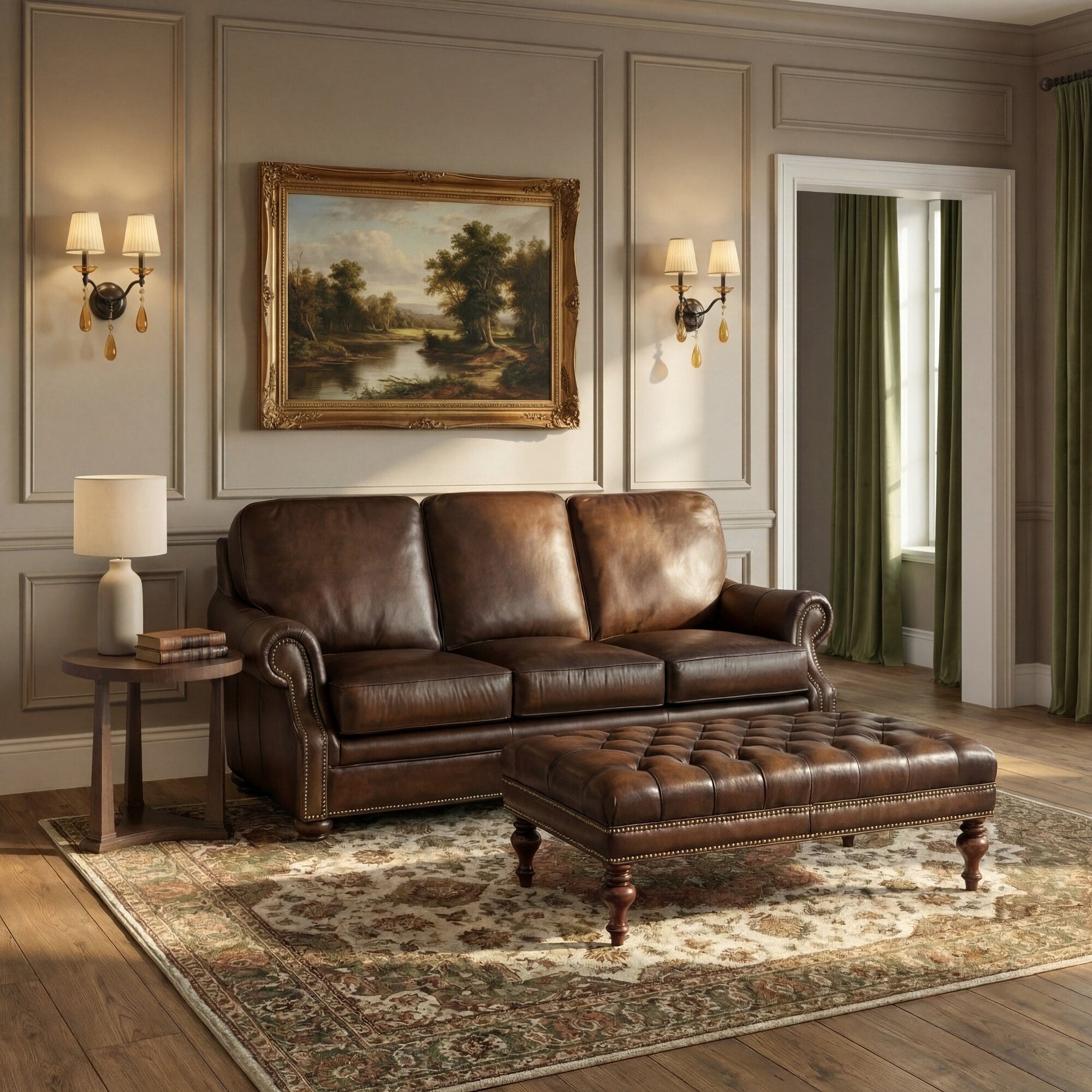 Montgomery Sofa Ottoman Image