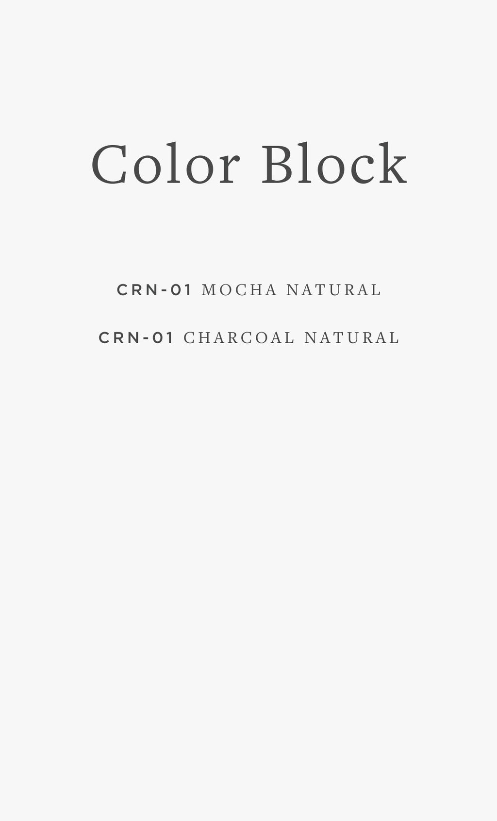 CRN-01 JS COLOR BLOCK / 02
