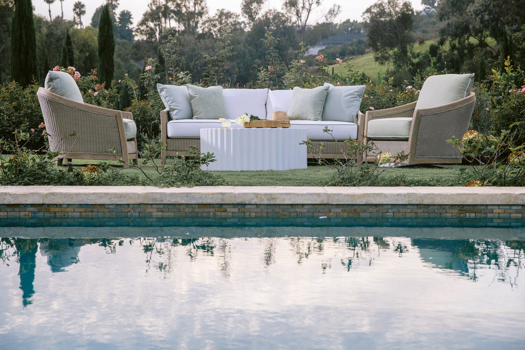 Cambria Sofa in Canvas Canvas w/ Self Welt