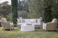 Cambria Sofa in Canvas Canvas w/ Self Welt