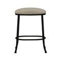 Canton B245H26XB MatteBlack finish SonomaSeagrey fabric front