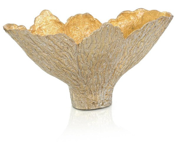 Enameled Brass Leaf Bowl | John Richard - JRA-14190