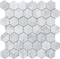 Roca Tile - Carrara Marble 2 x 2 Hexagon 12 x 12 Mosaic