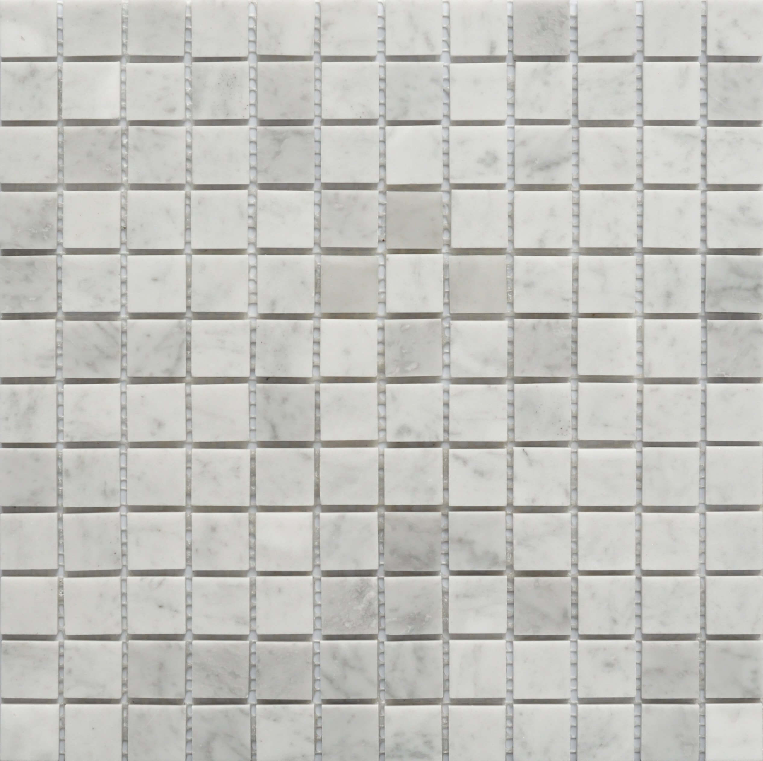 Roca Tile - Carrara Marble 1 x 1 Square 12 x 12 Mosaic