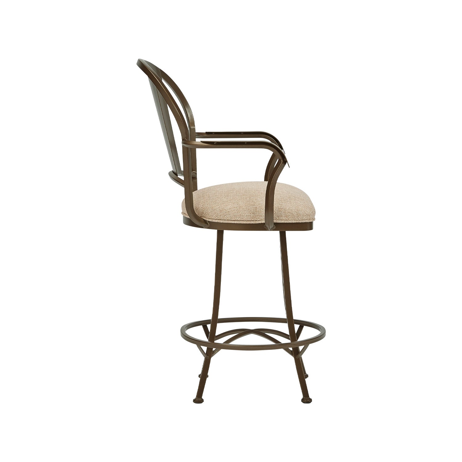 Cleveland B514H26AS Expresso finish SugarshackOatmeal fabric side