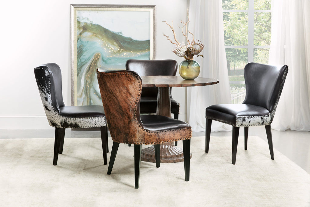 Kale Accent Chair with Dark Brindle HOH - Room Image