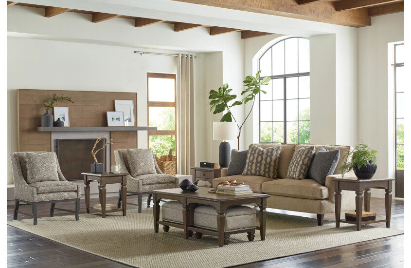 NESTING COFFEE TBL W/2 OTTOMANS - COMPLETE Room 1