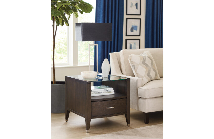 RECTANGULAR DRAWER END TABLE Room 1