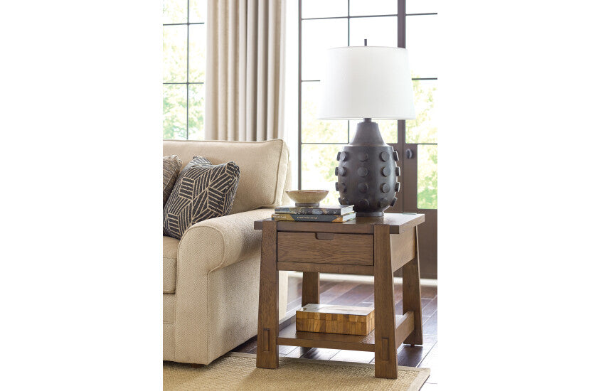 RECTANGULAR DRAWER END TABLE Room 1