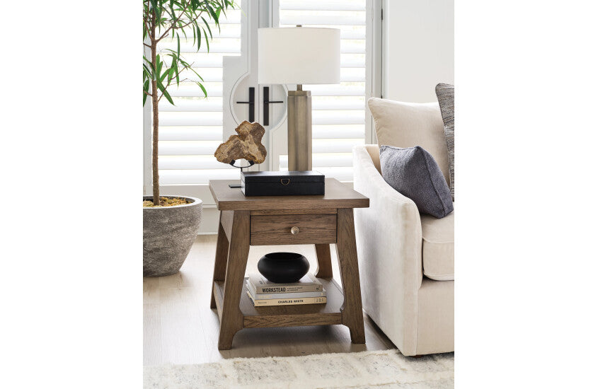 RECTANGULAR DRAWER END TABLE Room 1