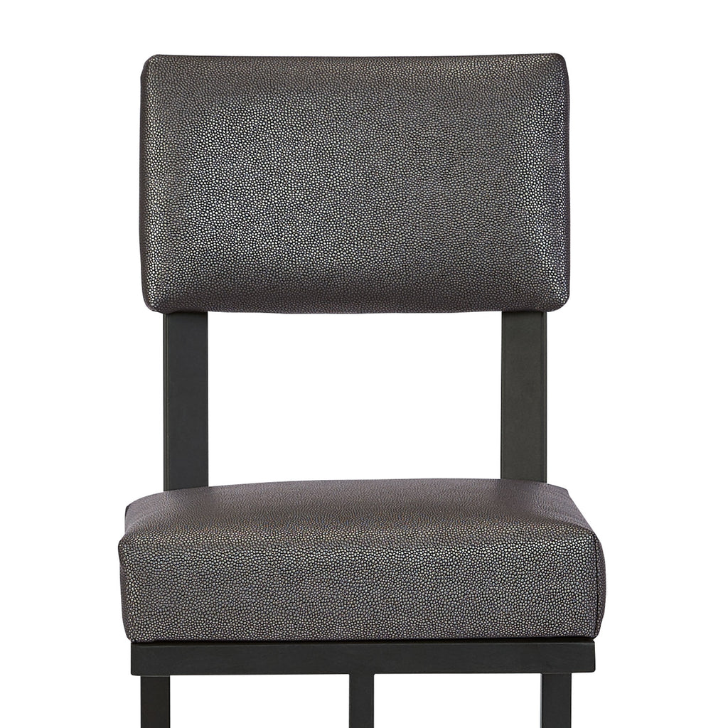 Dumas B236H26XS AgedIron finish HalyardPewter fabric closeup