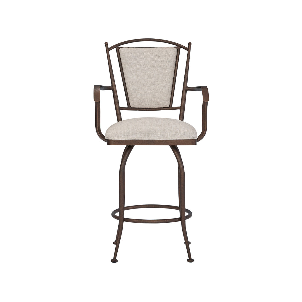 Durham B512H26AS CopperBisque finish SugarshackPearl fabric front