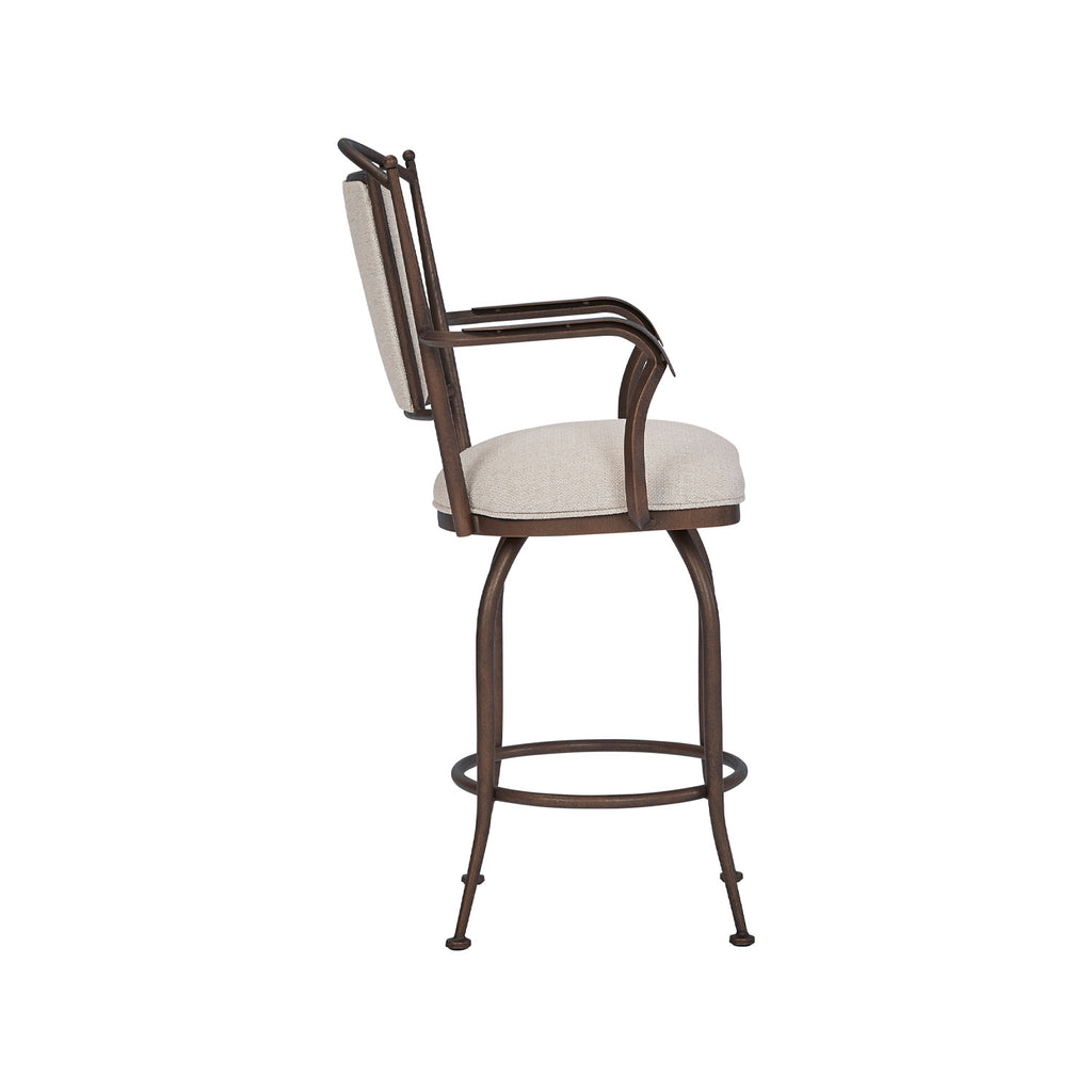 Durham B512H26AS CopperBisque finish SugarshackPearl fabric side