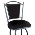 Durham B512H26S FlintRockGrey finish DillonBlack fabric closeup