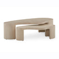 White Washed Aero Cocktail Tables, Set of Two | John Richard - EUR-03-0883S2