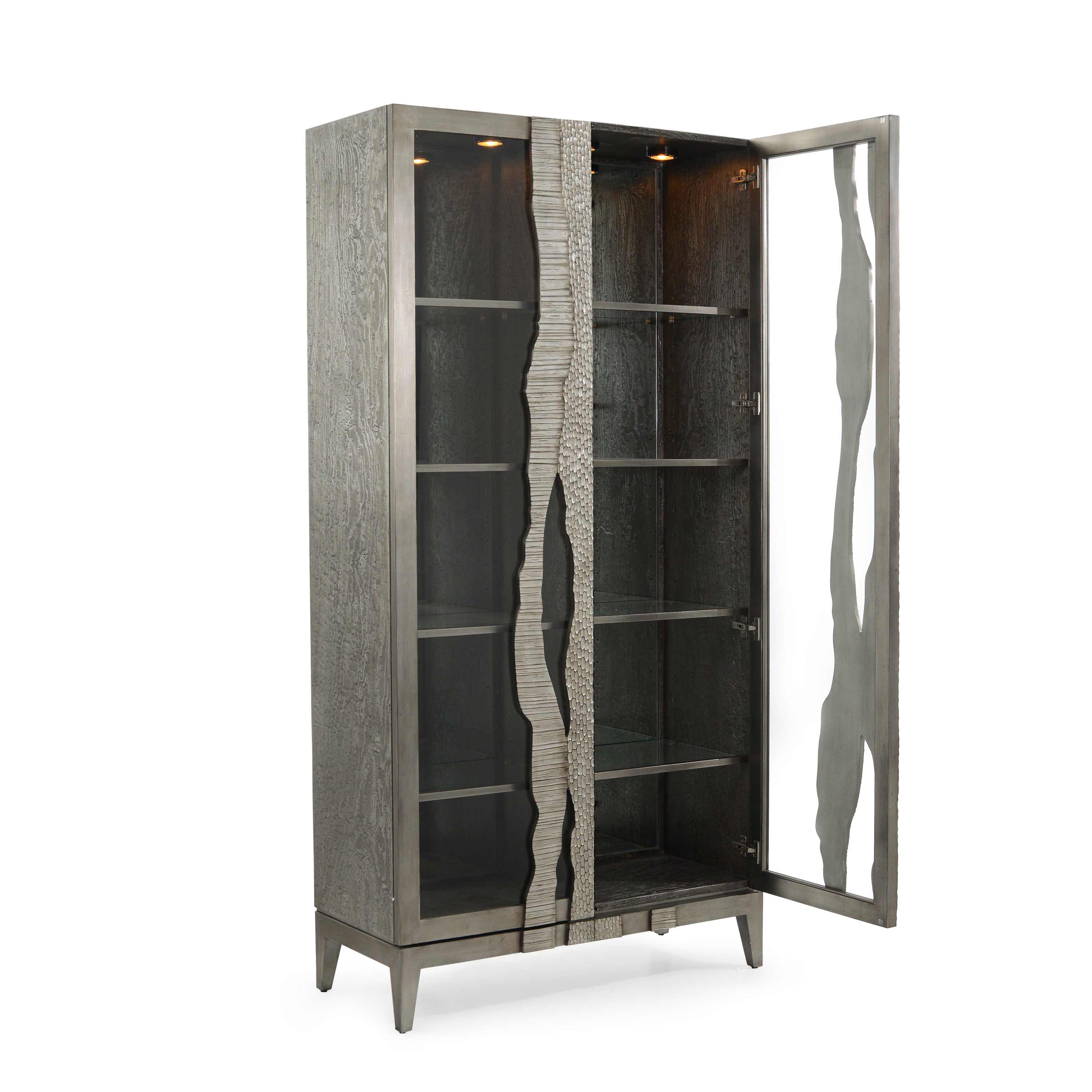 River's Edge Silver Display Cabinet | John-Richard - EUR-04-0732