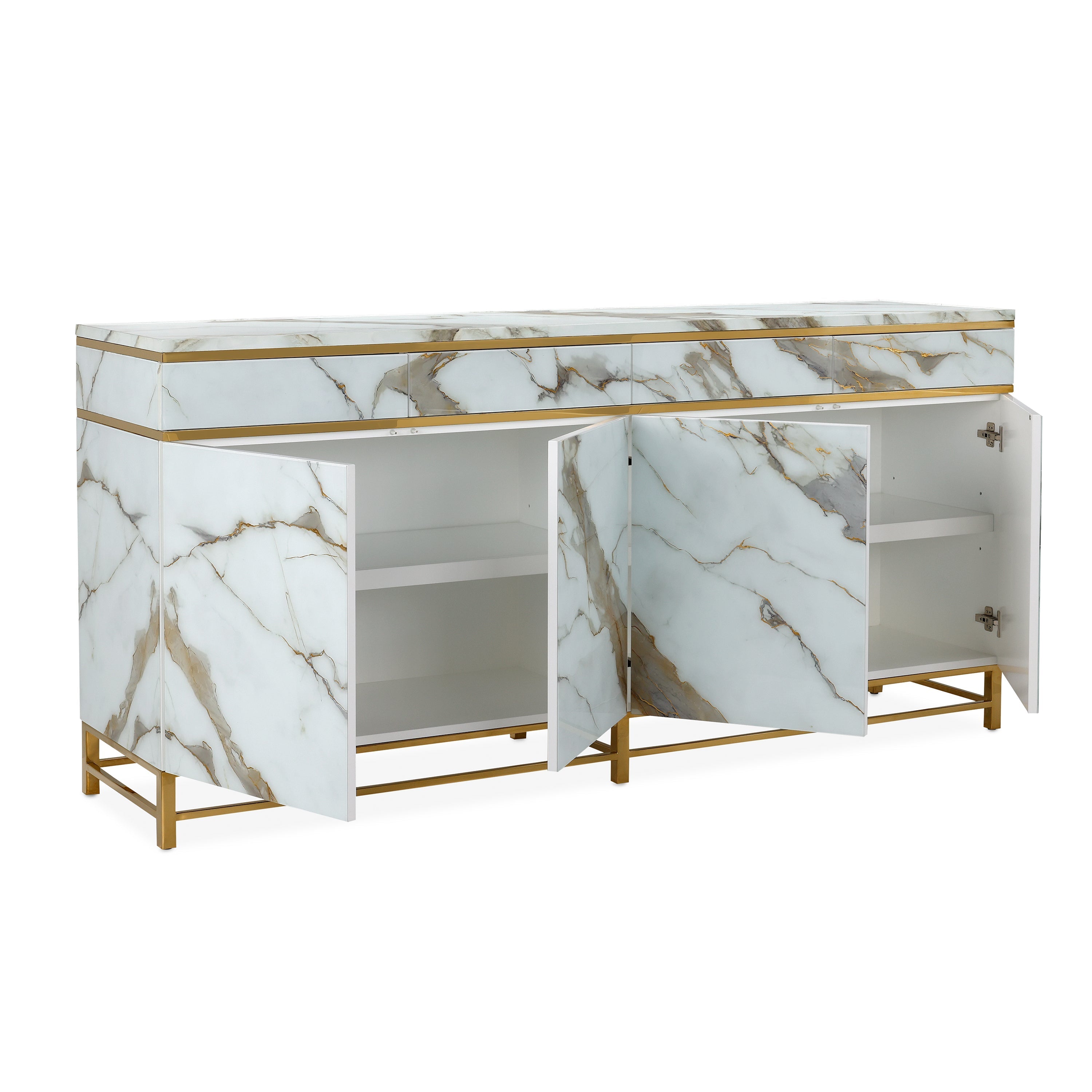 Marbled Four-Door Sideboard | John Richard - EUR-04-0900