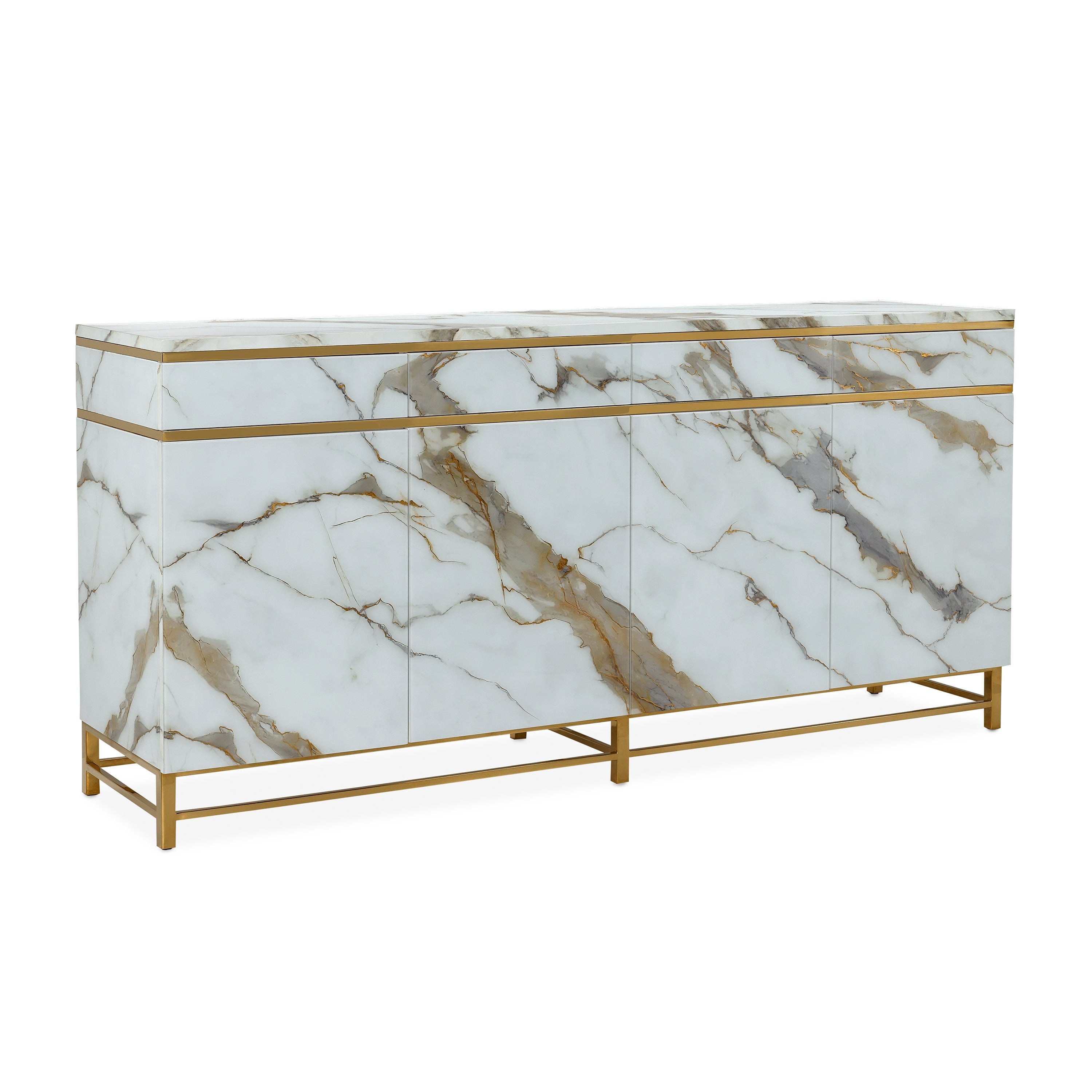 Marbled Four-Door Sideboard | John Richard - EUR-04-0900